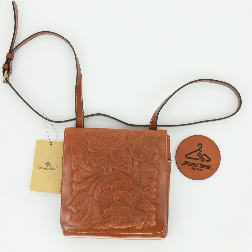 PATRICIA NASH TOOLED COLLECTION GIRONA C/B FLORENCE CROSSBODY BAG WITH DUSTBAG